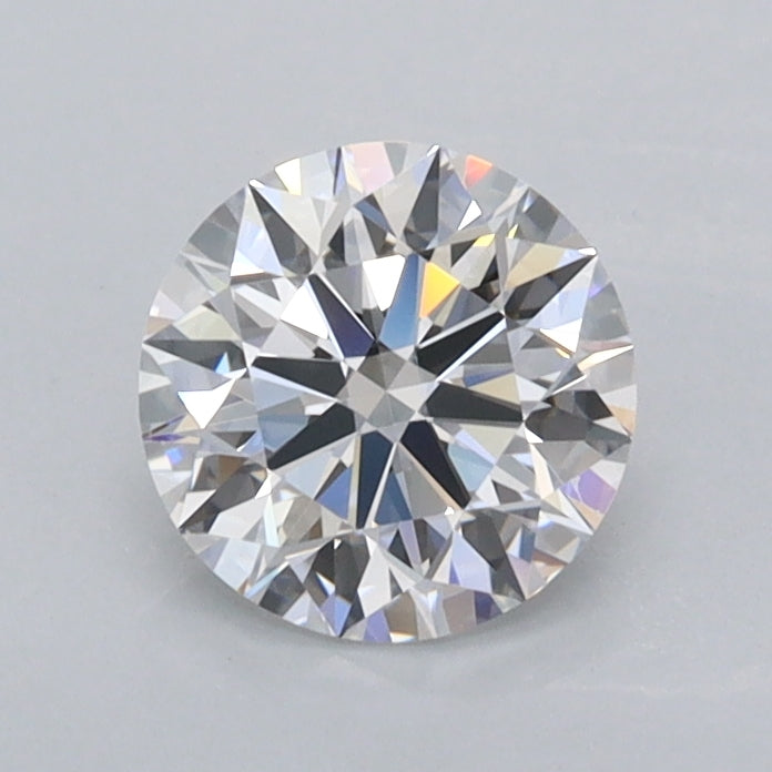 0.87 Carat Round Shaped, Ideal Cut, D Color, FL Clarity, IGI Certified Lab Grown Diamond