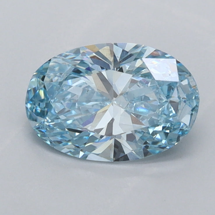 0.95 Carat Oval Shaped, Ideal Cut, VVS2 Clarity, IGI Certified Lab Grown Diamond