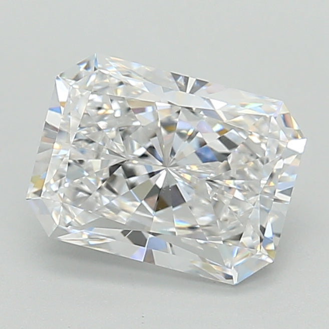 2.06 Carat Radiant Shaped, Ideal Cut, D Color, VVS1 Clarity, IGI Certified Lab Grown Diamond