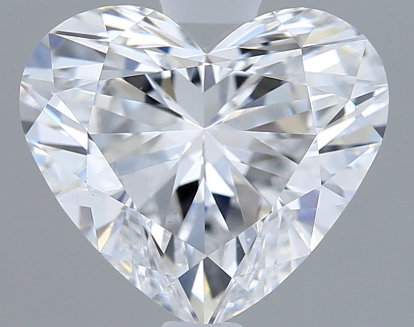 1.54 Carat Heart Shaped, Ideal Cut, D Color, VS1 Clarity, IGI Certified Lab Grown Diamond