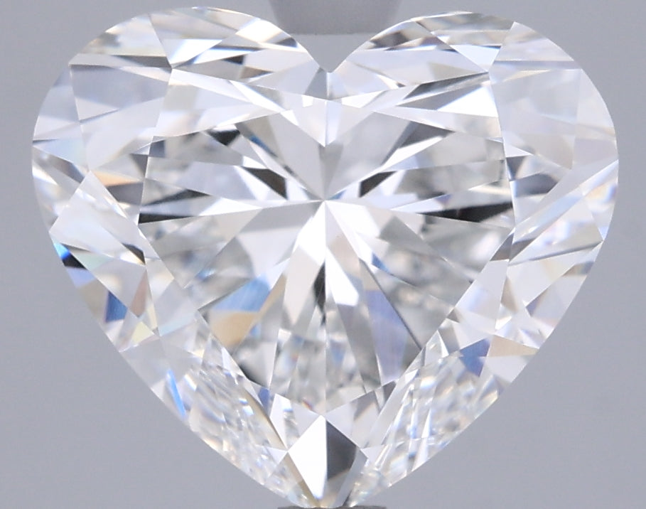 3.02 Carat Heart Shaped, Excellent Cut, F Color, VVS1 Clarity, IGI Certified Lab Grown Diamond