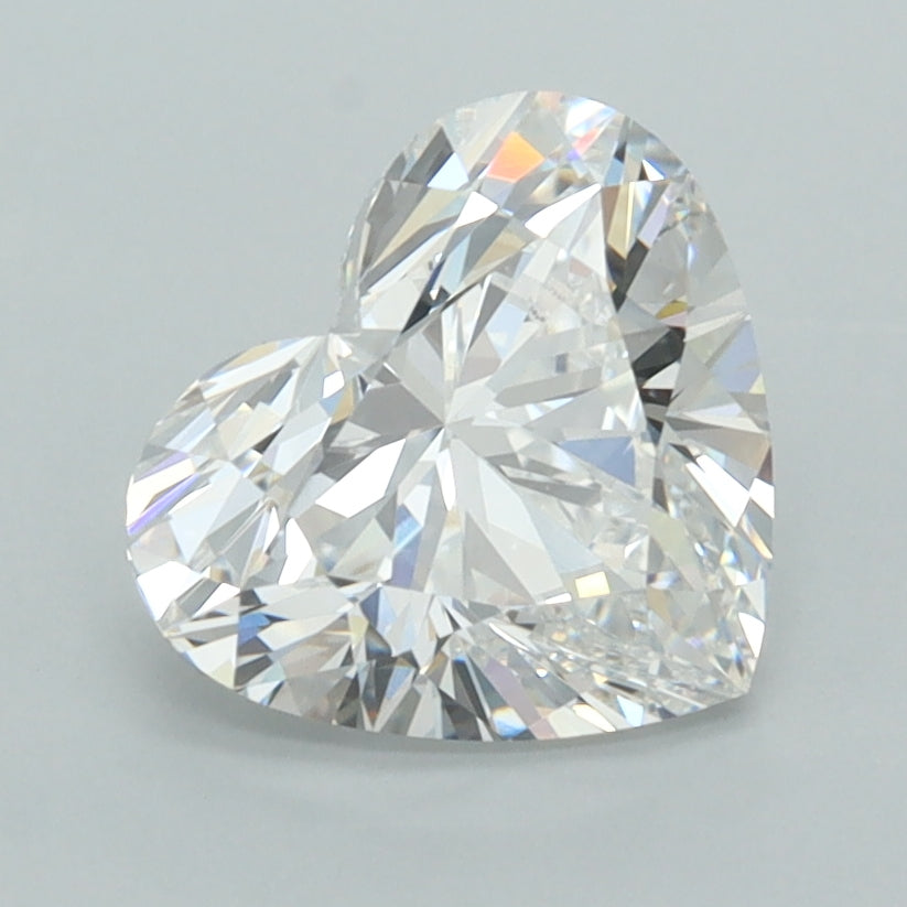 2.02 Carat Heart Shaped, Ideal Cut, E Color, VVS1 Clarity, IGI Certified Lab Grown Diamond