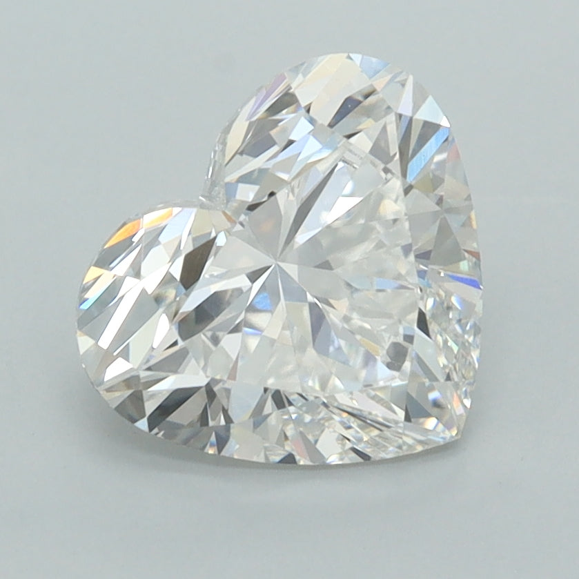 2.08 Carat Heart Shaped, Ideal Cut, F Color, VVS1 Clarity, IGI Certified Lab Grown Diamond