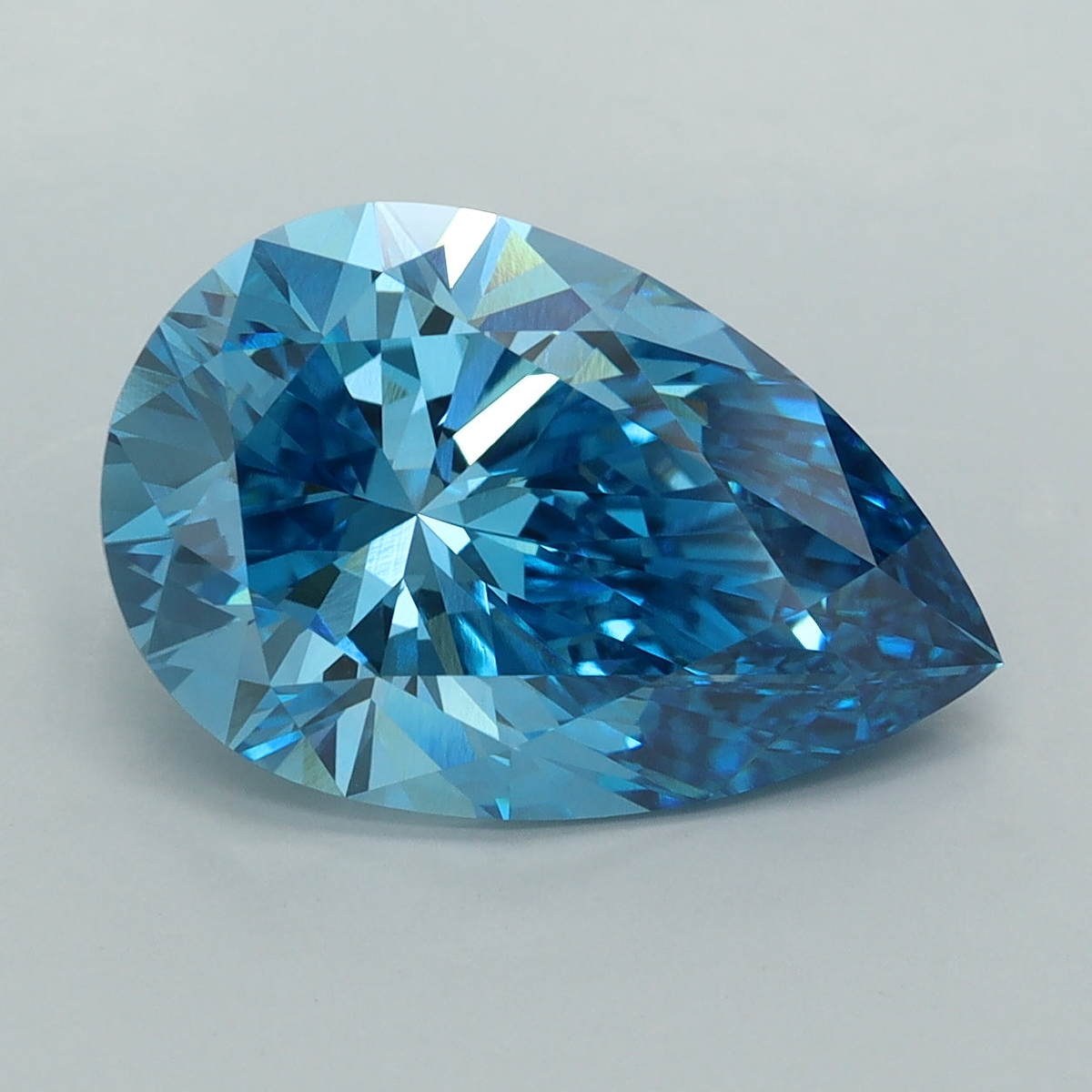 5.03 Carat Pear Shaped, Ideal Cut, VVS2 Clarity, IGI Certified Lab Grown Diamond