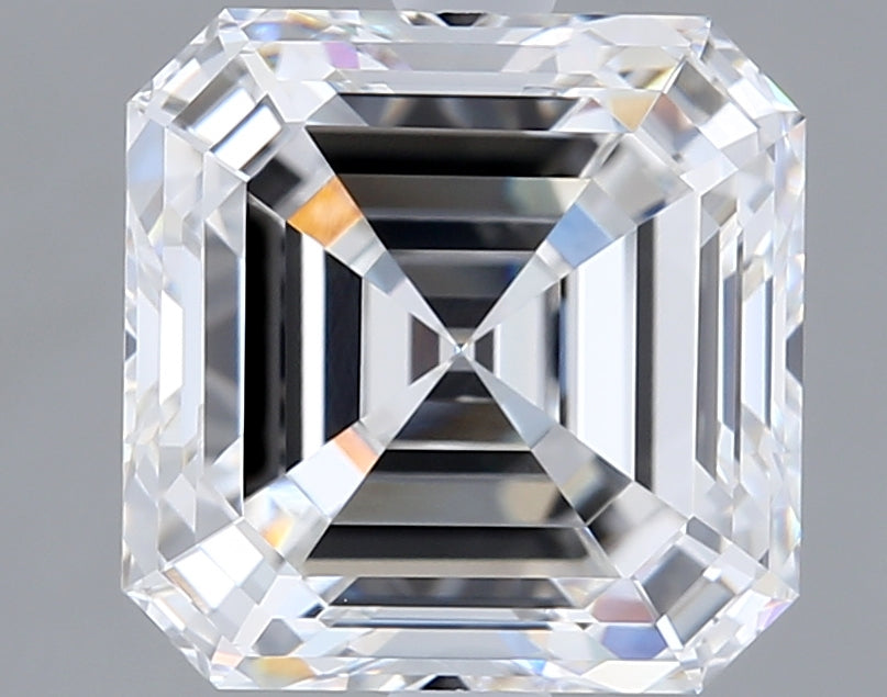 3.05 Carat Asscher Shaped, Ideal Cut, E Color, VVS1 Clarity, IGI Certified Lab Grown Diamond