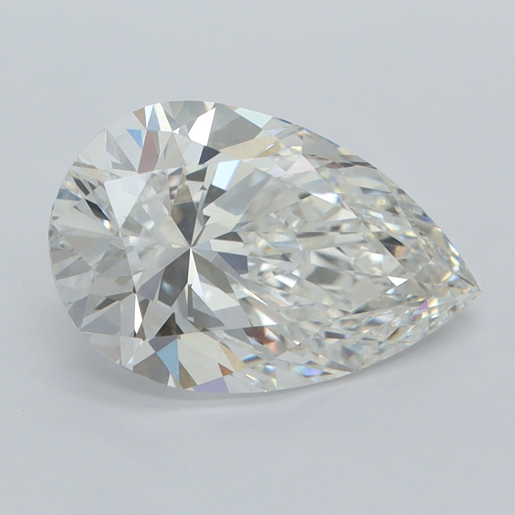 2.60 Carat Pear Shaped, Excellent Cut, E Color, IF Clarity, IGI Certified Lab Grown Diamond