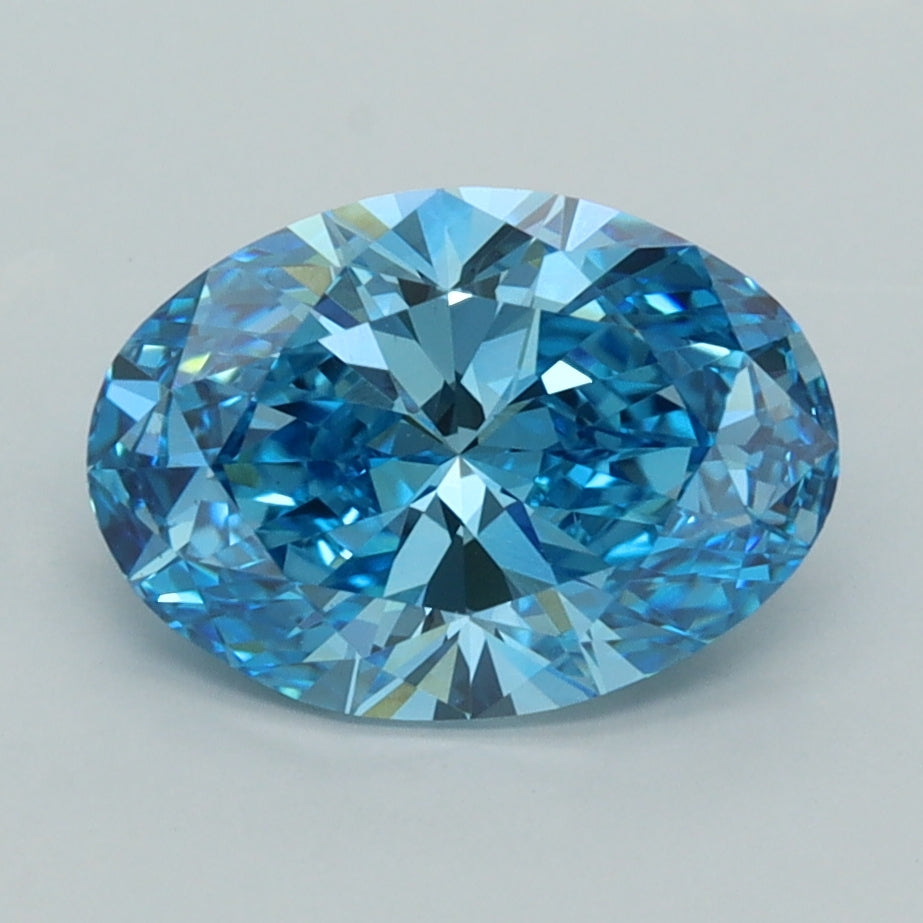 2.21 Carat Oval Shaped, Ideal Cut, VVS2 Clarity, IGI Certified Lab Grown Diamond