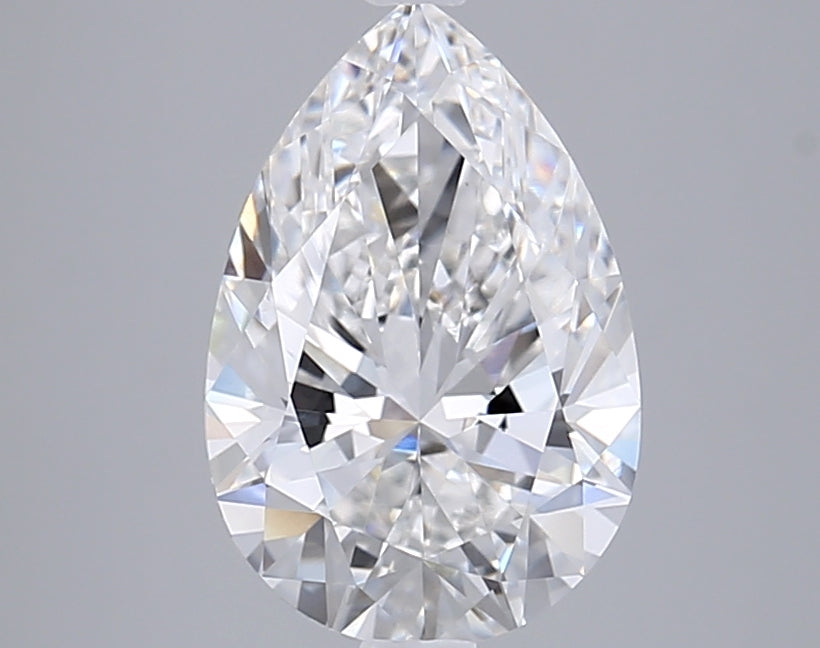 3.00 Carat Pear Shaped, Ideal Cut, E Color, VVS1 Clarity, IGI Certified Lab Grown Diamond