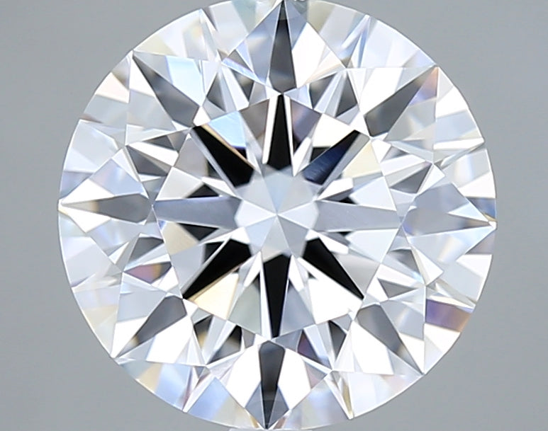 4.07 Carat Round Shaped, Ideal Cut, E Color, VVS2 Clarity, IGI Certified Lab Grown Diamond