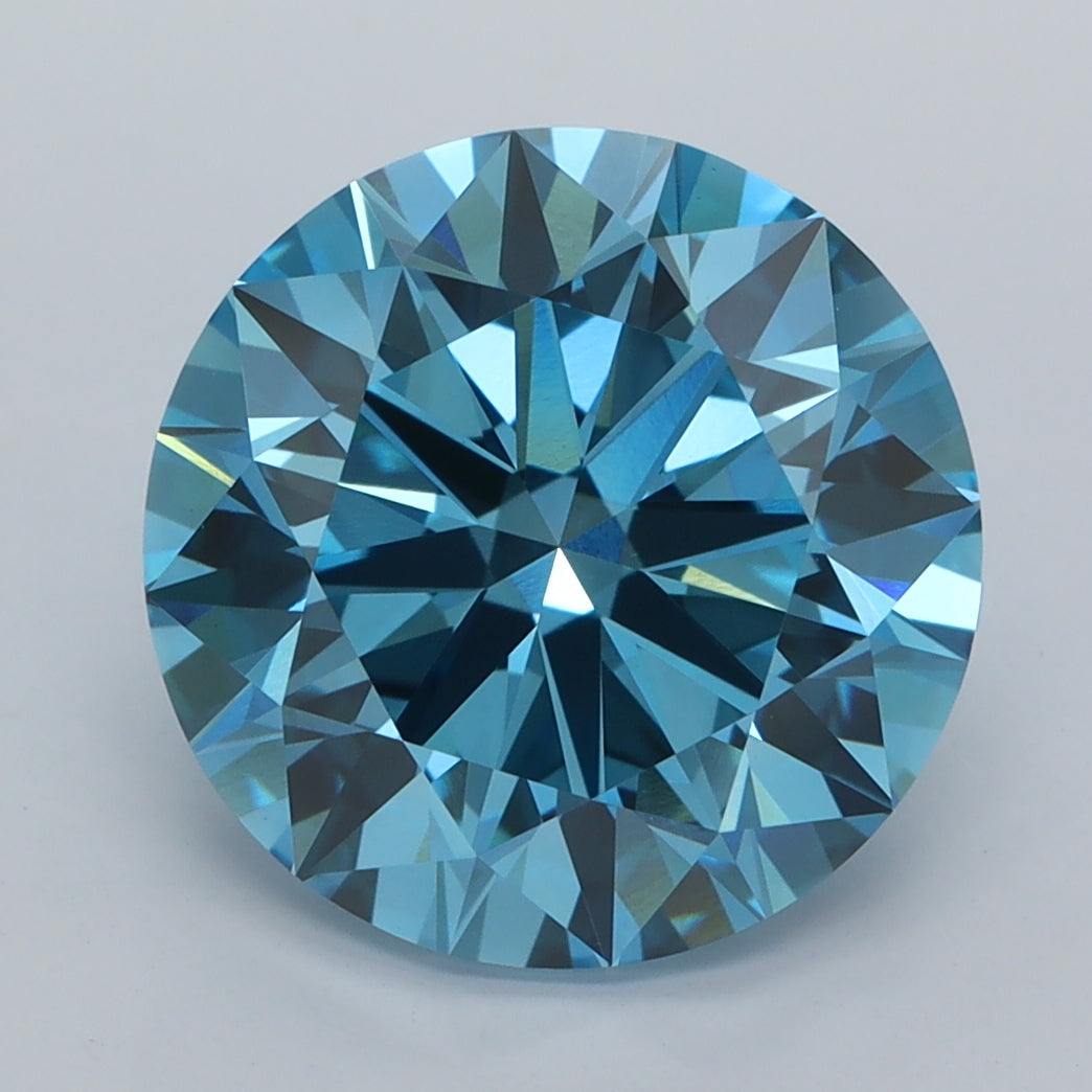 5.00 Carat Round Shaped, Excellent Cut, VVS2 Clarity, IGI Certified Lab Grown Diamond