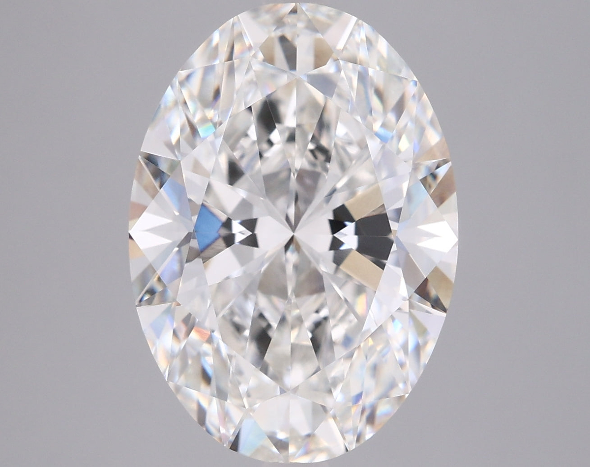 5.05 Carat Oval Shaped, Ideal Cut, F Color, VVS1 Clarity, IGI Certified Lab Grown Diamond