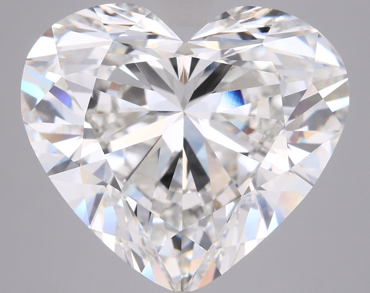 10.09 Carat Heart Shaped, Ideal Cut, F Color, VVS2 Clarity, IGI Certified Lab Grown Diamond