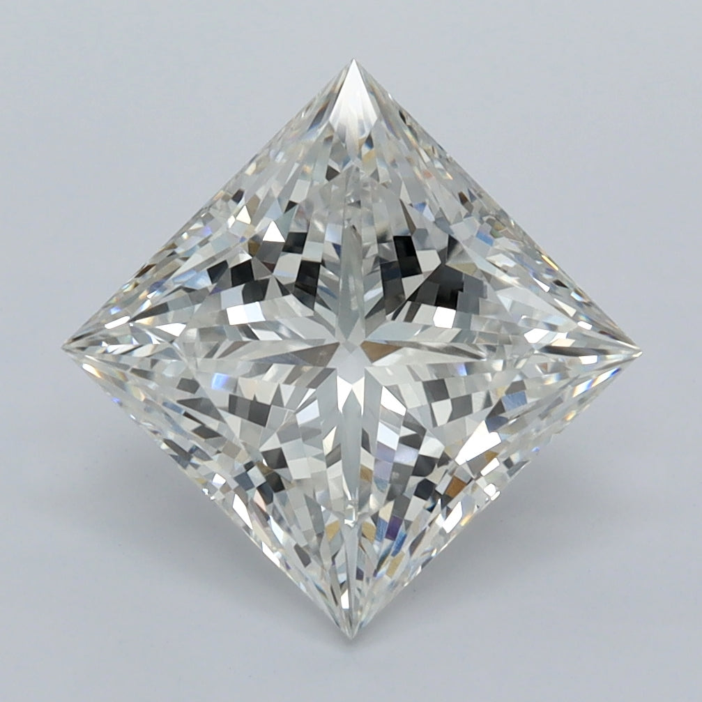 3.05 Carat Princess Shaped, Ideal Cut, F Color, VVS1 Clarity, IGI Certified Lab Grown Diamond