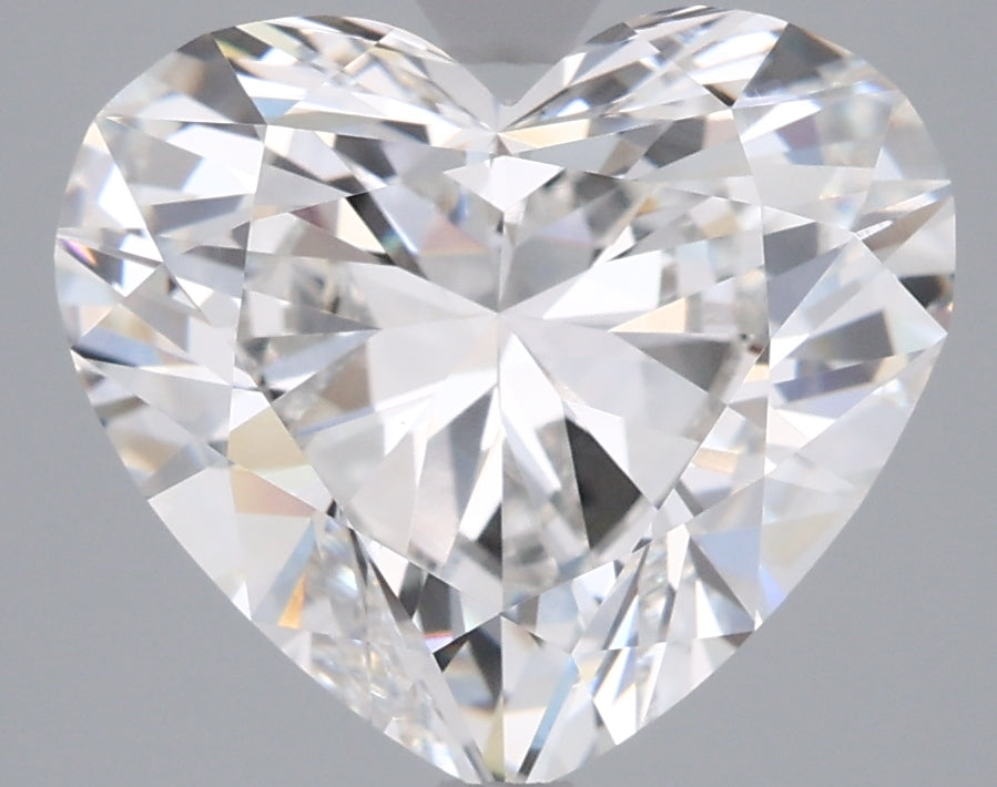 3.95 Carat Heart Shaped, Excellent Cut, F Color, VVS2 Clarity, IGI Certified Lab Grown Diamond