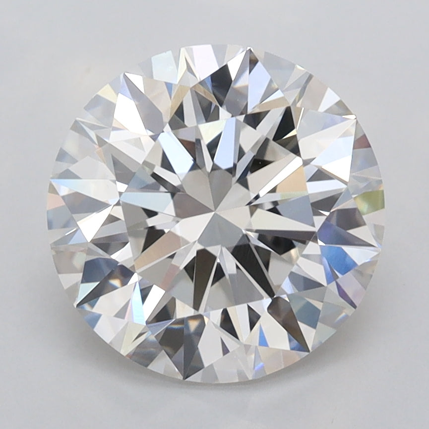 3.00 Carat Round Shaped, Excellent Cut, F Color, VVS2 Clarity, IGI Certified Lab Grown Diamond