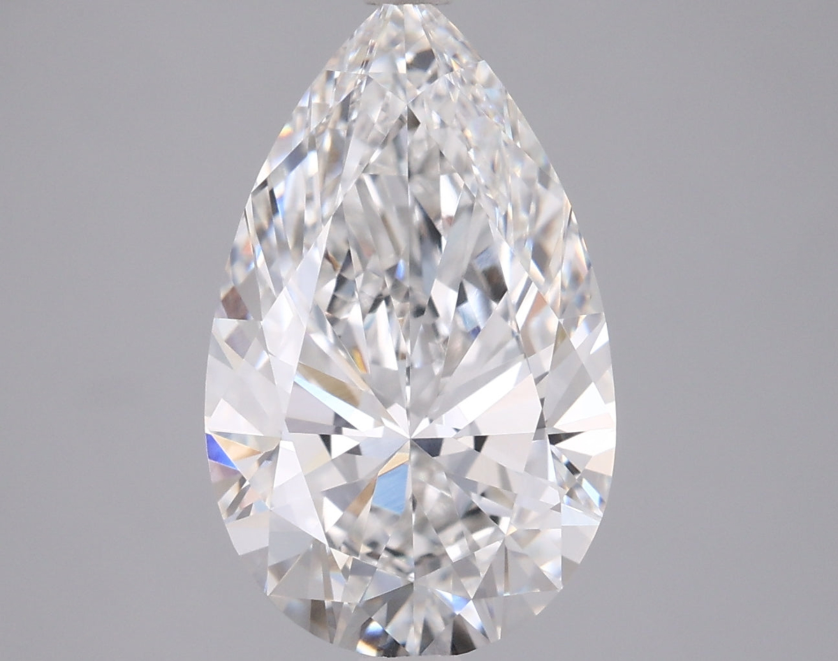 3.04 Carat Pear Shaped, Ideal Cut, E Color, VVS1 Clarity, IGI Certified Lab Grown Diamond