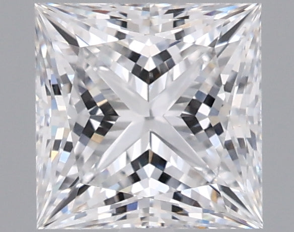 1.46 Carat Princess Shaped, Ideal Cut, D Color, VVS2 Clarity, IGI Certified Lab Grown Diamond