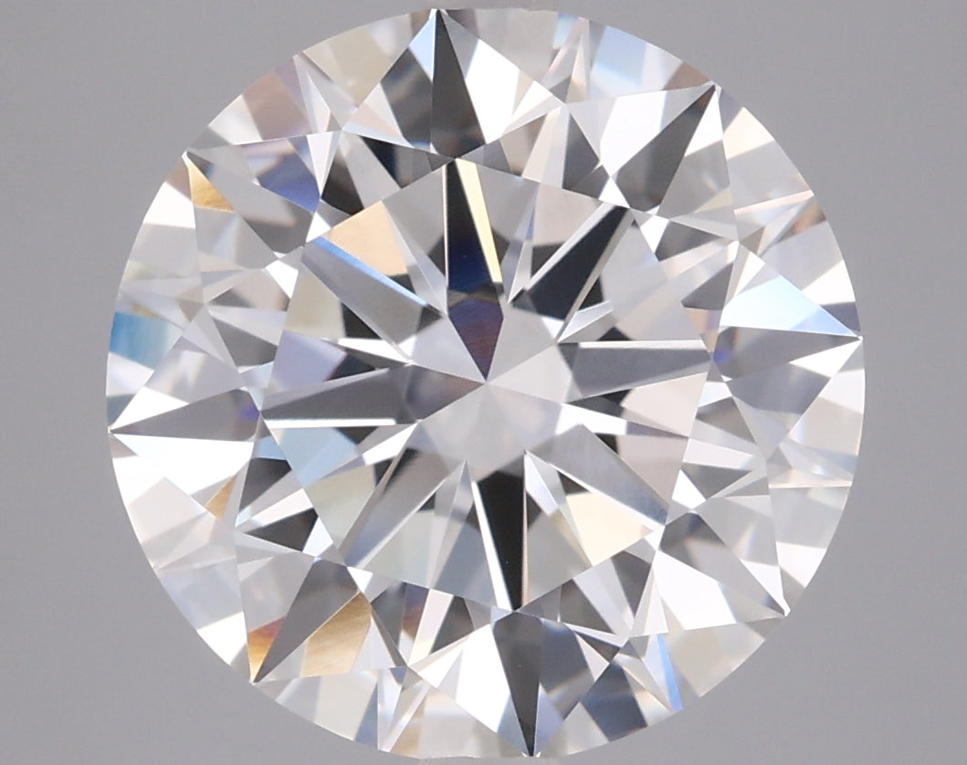 5.02 Carat Round Shaped, Ideal Cut, F Color, VVS2 Clarity, IGI Certified Lab Grown Diamond