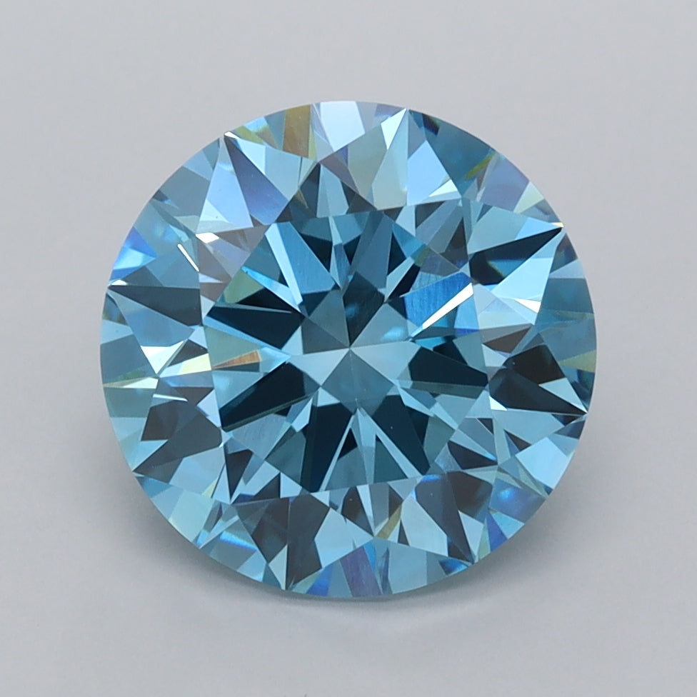 3.04 Carat Round Shaped, Ideal Cut, VVS2 Clarity, IGI Certified Lab Grown Diamond
