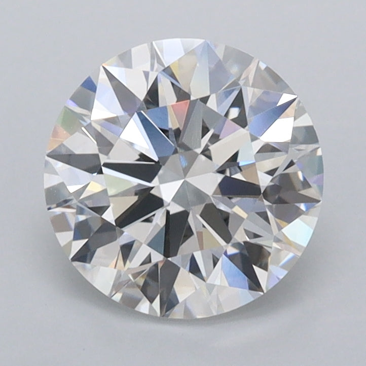 1.58 Carat Round Shaped, Ideal Cut, D Color, VVS2 Clarity, IGI Certified Lab Grown Diamond