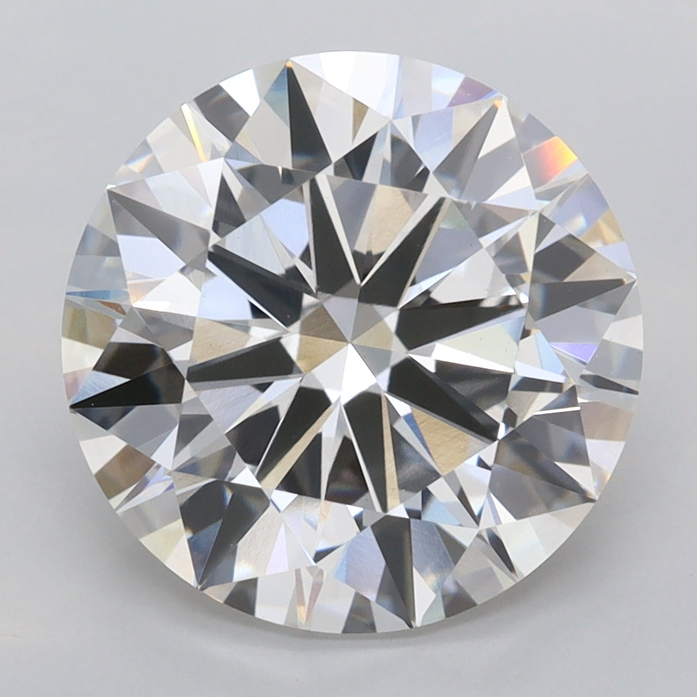 5.03 Carat Round Shaped, Ideal Cut, F Color, VVS2 Clarity, IGI Certified Lab Grown Diamond