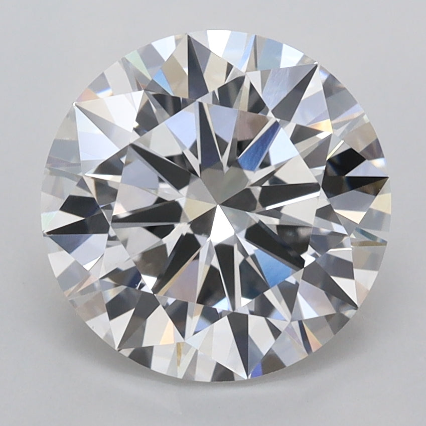 3.06 Carat Round Shaped, Ideal Cut, F Color, VVS2 Clarity, IGI Certified Lab Grown Diamond
