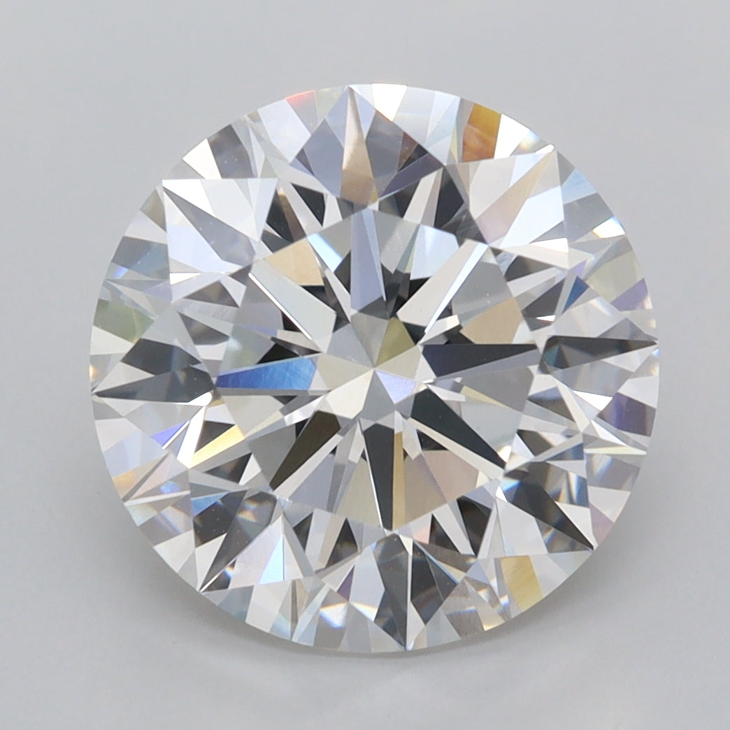 5.03 Carat Round Shaped, Ideal Cut, F Color, VVS2 Clarity, IGI Certified Lab Grown Diamond