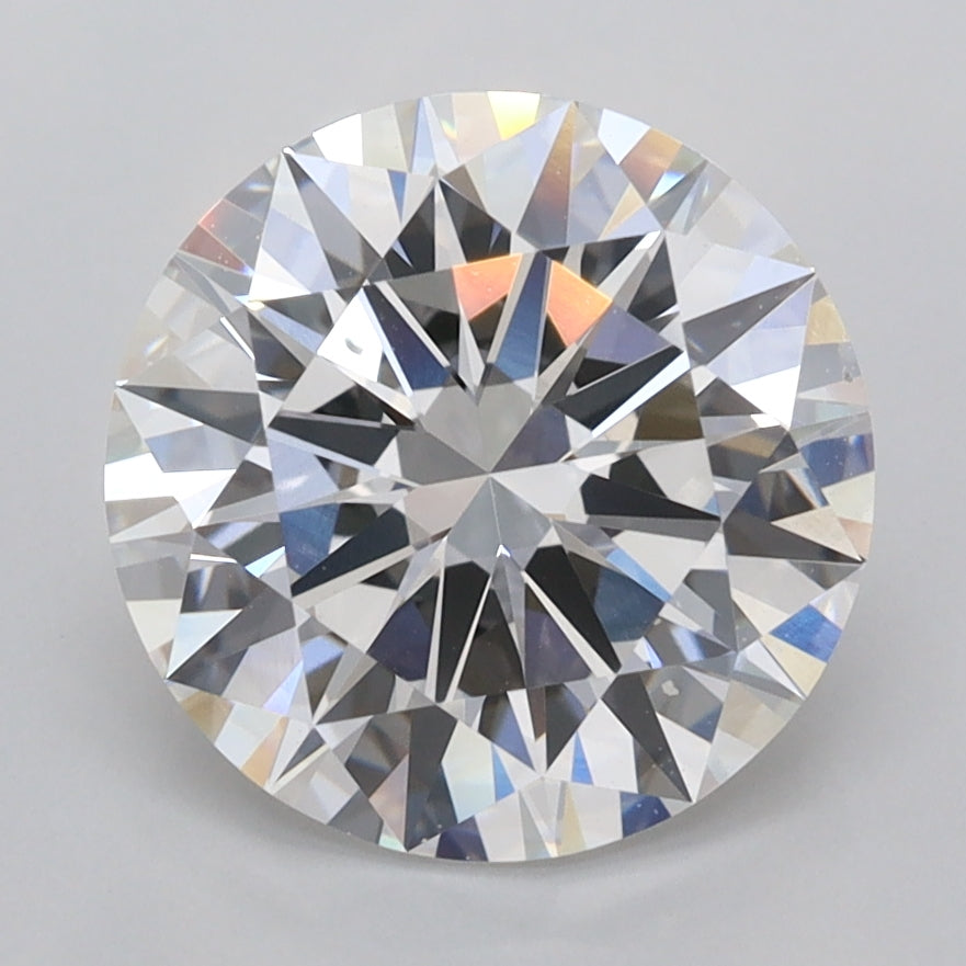 3.06 Carat Round Shaped, Ideal Cut, E Color, VVS2 Clarity, IGI Certified Lab Grown Diamond