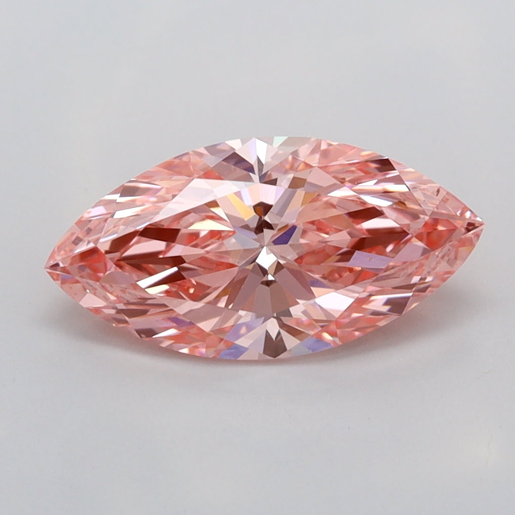 1.51 Carat Marquise Shaped, Ideal Cut, VVS2 Clarity, IGI Certified Lab Grown Diamond