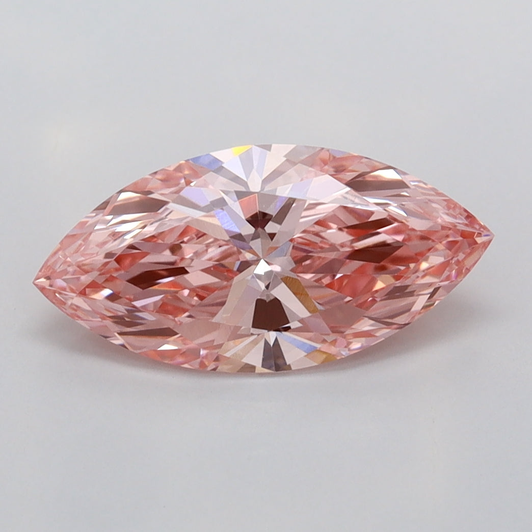 1.52 Carat Marquise Shaped, Ideal Cut, VVS2 Clarity, IGI Certified Lab Grown Diamond