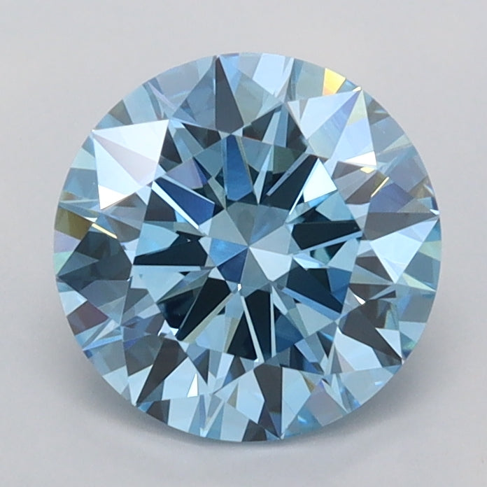 1.52 Carat Round Shaped, Ideal Cut, VVS2 Clarity, IGI Certified Lab Grown Diamond