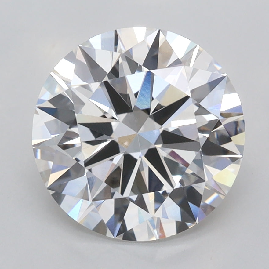 3.03 Carat Round Shaped, Ideal Cut, E Color, VVS2 Clarity, IGI Certified Lab Grown Diamond