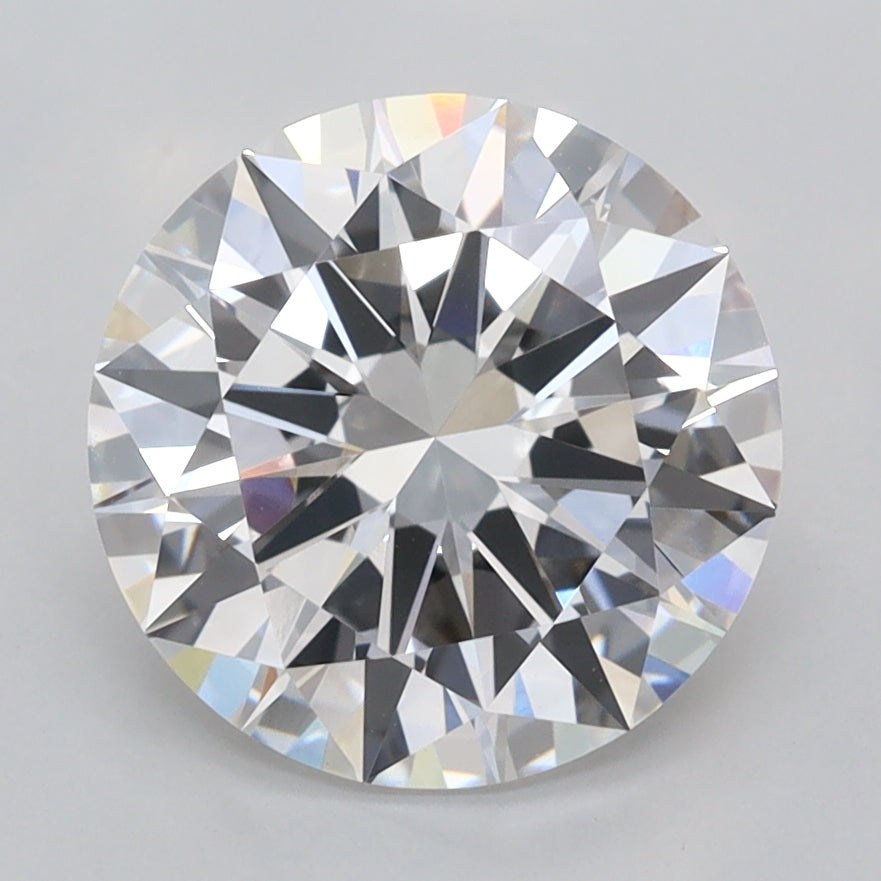 3.01 Carat Round Shaped, Excellent Cut, E Color, VVS2 Clarity, IGI Certified Lab Grown Diamond
