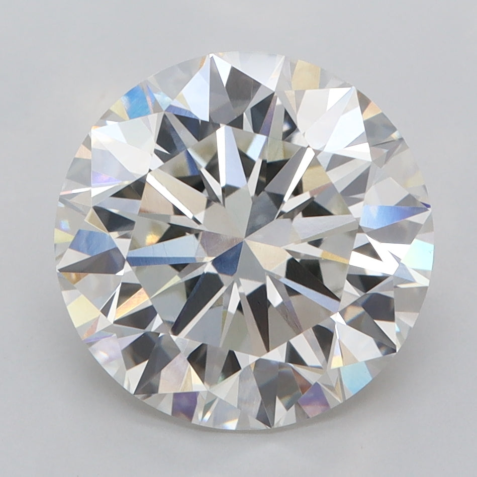 4.00 Carat Round Shaped, Excellent Cut, G Color, VVS2 Clarity, IGI Certified Lab Grown Diamond