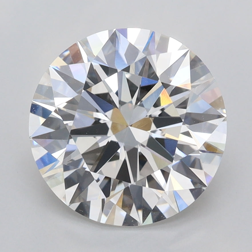 3.00 Carat Round Shaped, Excellent Cut, E Color, VVS2 Clarity, IGI Certified Lab Grown Diamond