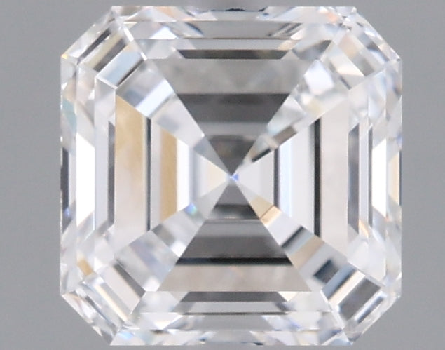 1.53 Carat Asscher Shaped, Excellent Cut, D Color, VVS2 Clarity, IGI Certified Lab Grown Diamond