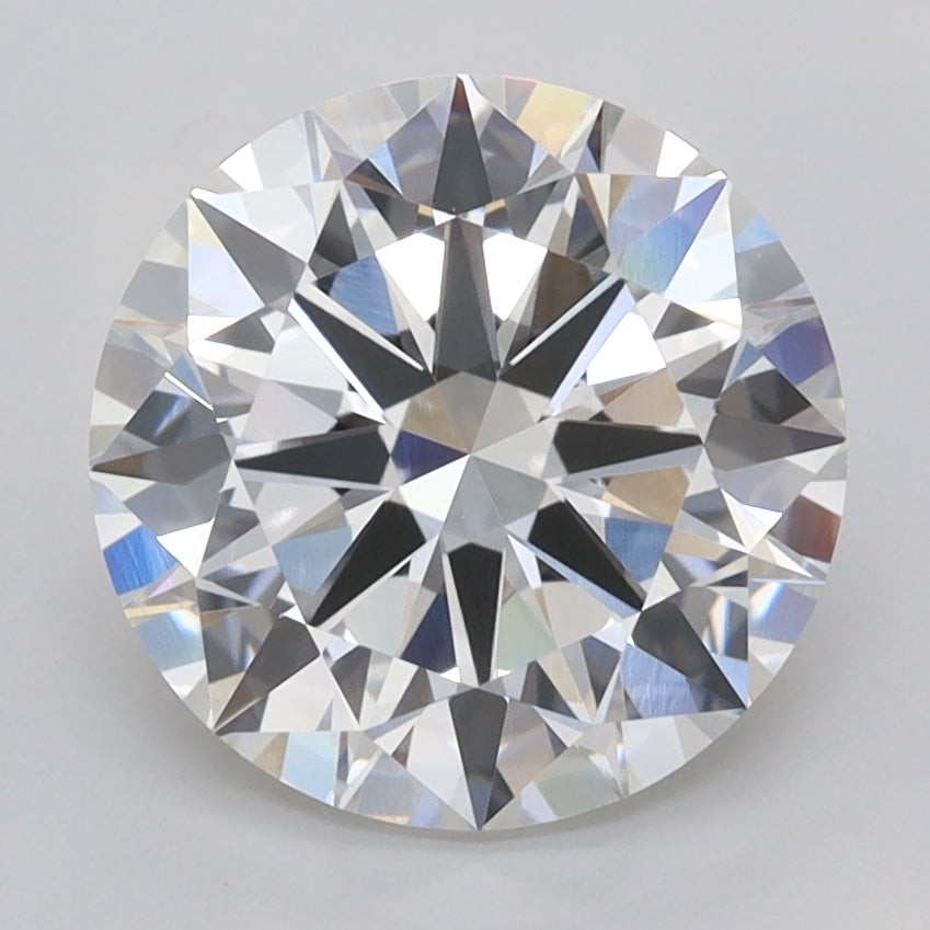3.02 Carat Round Shaped, Excellent Cut, F Color, VVS2 Clarity, IGI Certified Lab Grown Diamond