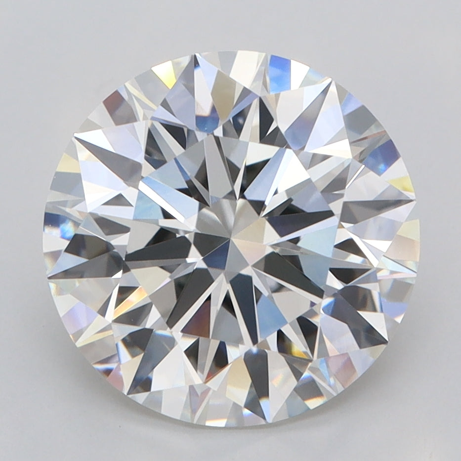 4.04 Carat Round Shaped, Ideal Cut, F Color, VVS2 Clarity, IGI Certified Lab Grown Diamond