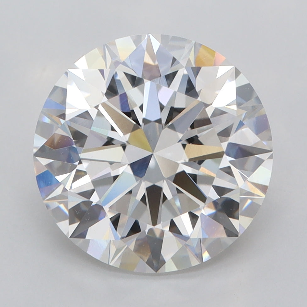 4.04 Carat Round Shaped, Ideal Cut, E Color, VVS2 Clarity, IGI Certified Lab Grown Diamond