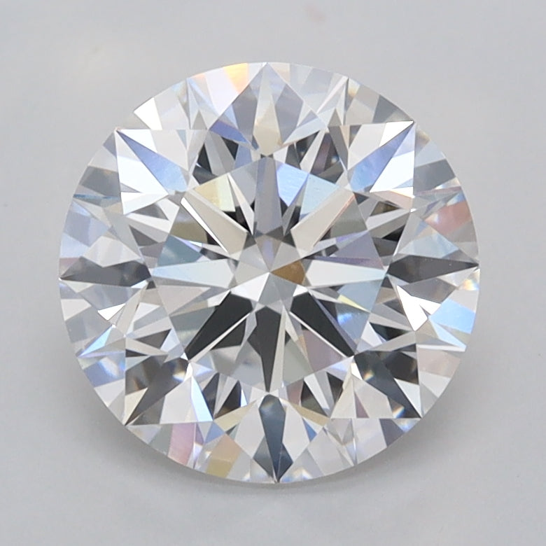 2.06 Carat Round Shaped, Excellent Cut, D Color, VVS2 Clarity, IGI Certified Lab Grown Diamond
