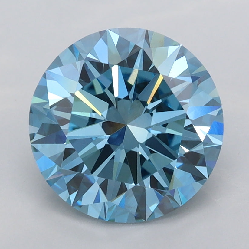 2.43 Carat Round Shaped, Excellent Cut, VVS2 Clarity, IGI Certified Lab Grown Diamond