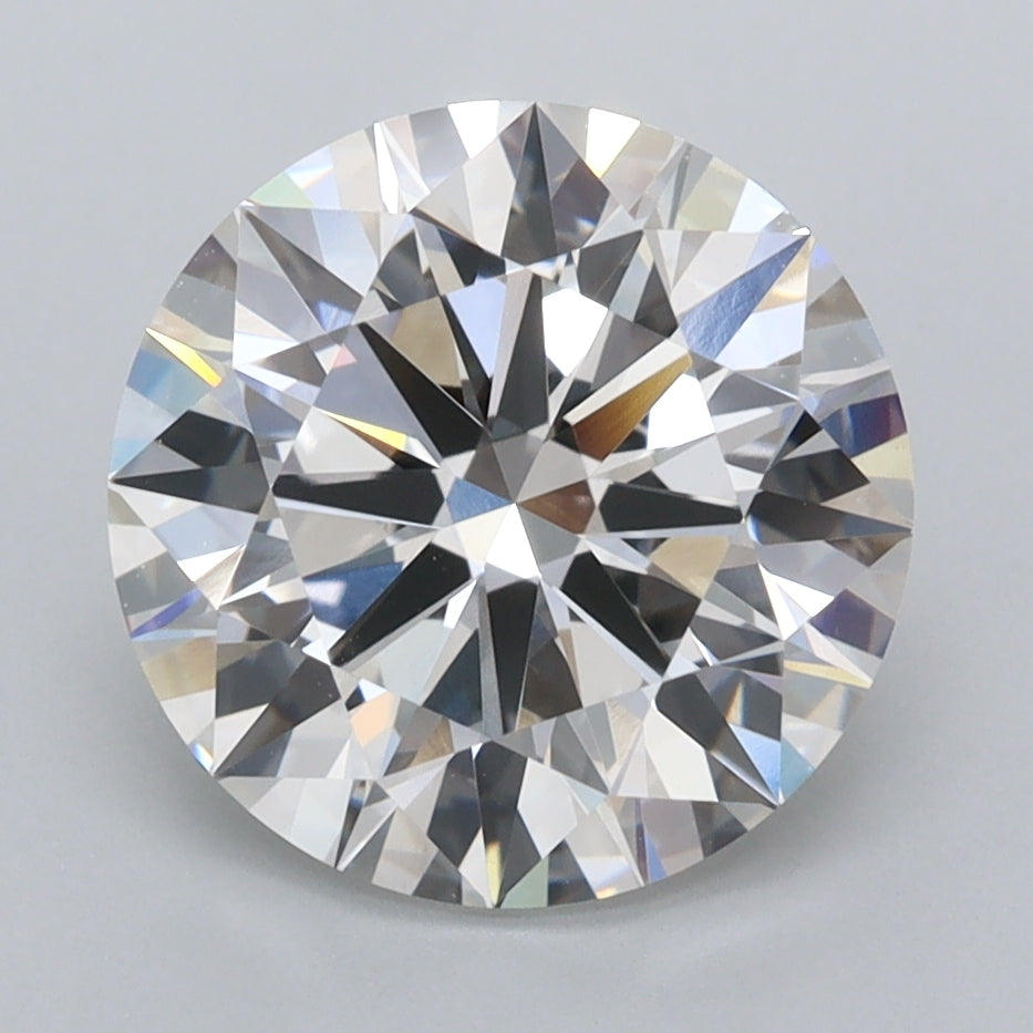3.55 Carat Round Shaped, Ideal Cut, F Color, VVS2 Clarity, IGI Certified Lab Grown Diamond