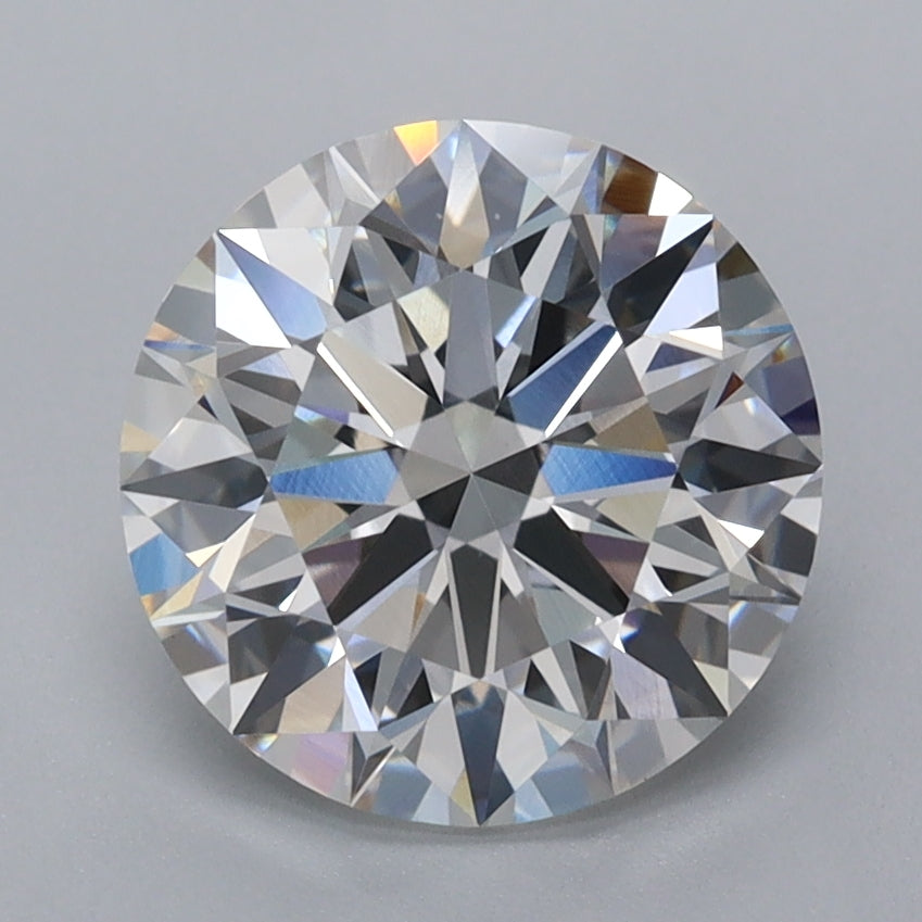 2.50 Carat Round Shaped, Excellent Cut, E Color, VVS2 Clarity, IGI Certified Lab Grown Diamond