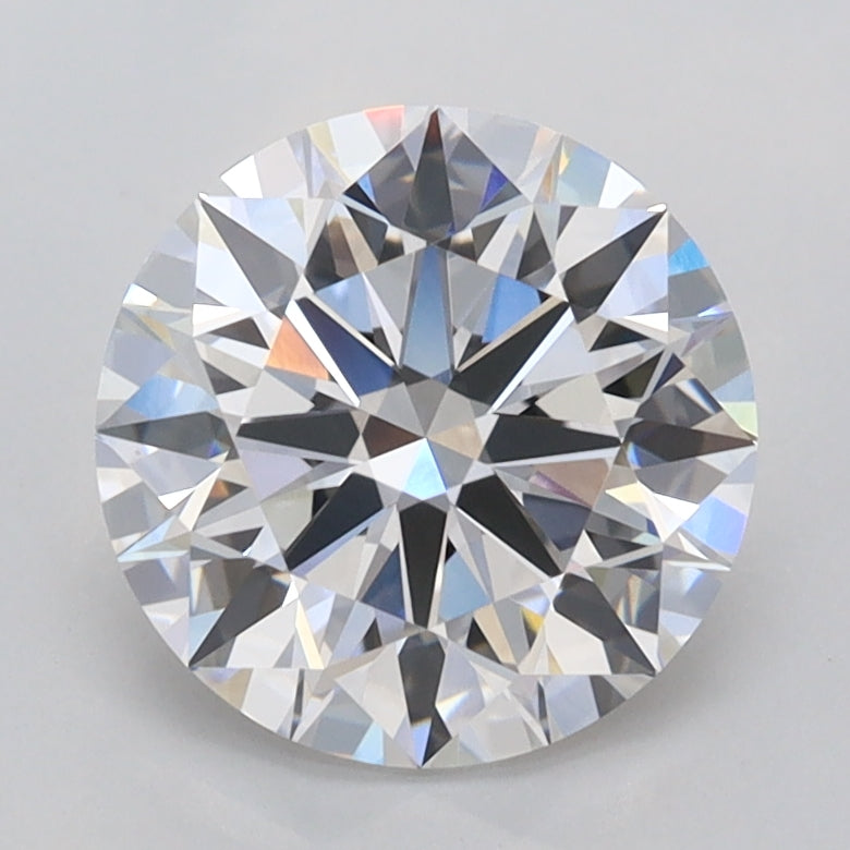 2.03 Carat Round Shaped, Ideal Cut, D Color, VVS2 Clarity, IGI Certified Lab Grown Diamond