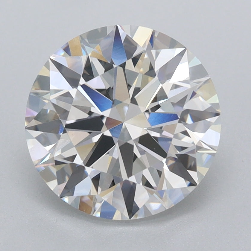 2.57 Carat Round Shaped, Ideal Cut, E Color, VVS2 Clarity, IGI Certified Lab Grown Diamond