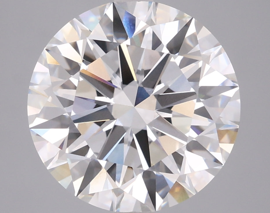 5.04 Carat Round Shaped, Ideal Cut, F Color, VVS1 Clarity, IGI Certified Lab Grown Diamond