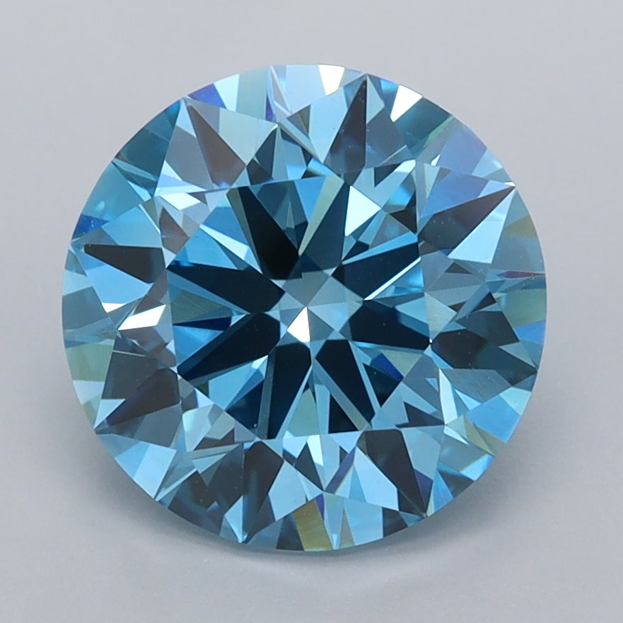 3.01 Carat Round Shaped, Ideal Cut, VVS2 Clarity, IGI Certified Lab Grown Diamond