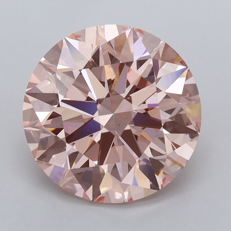 3.02 Carat Round Shaped, Ideal Cut, VS1 Clarity, IGI Certified Lab Grown Diamond