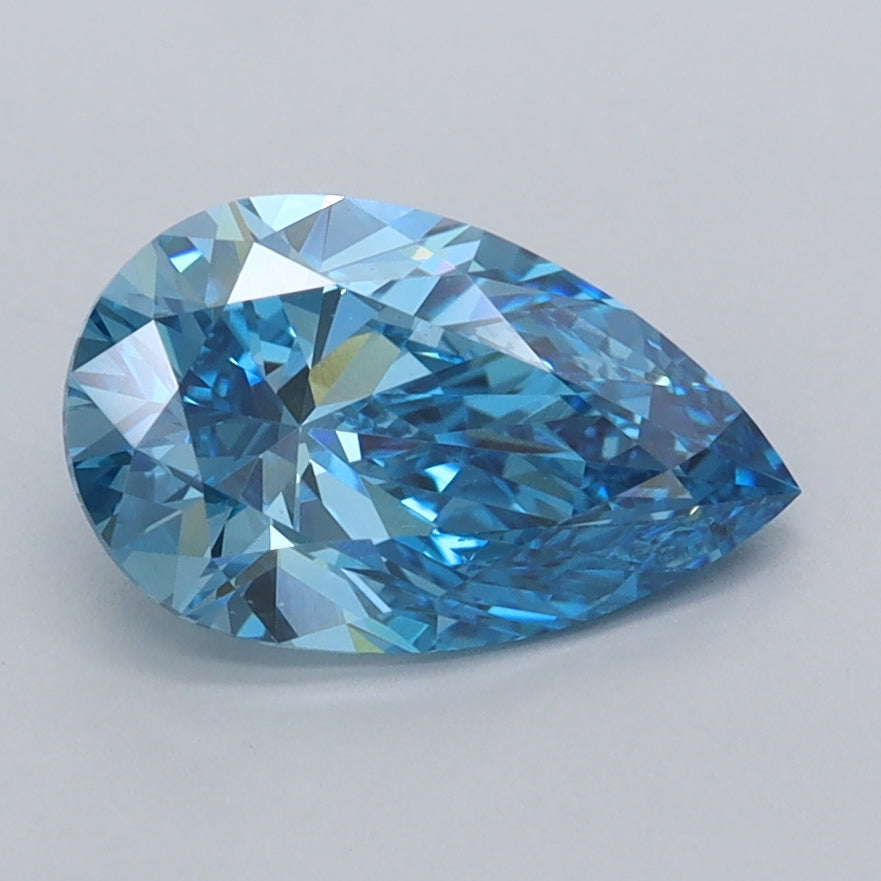 1.50 Carat Pear Shaped, Ideal Cut, VVS2 Clarity, IGI Certified Lab Grown Diamond