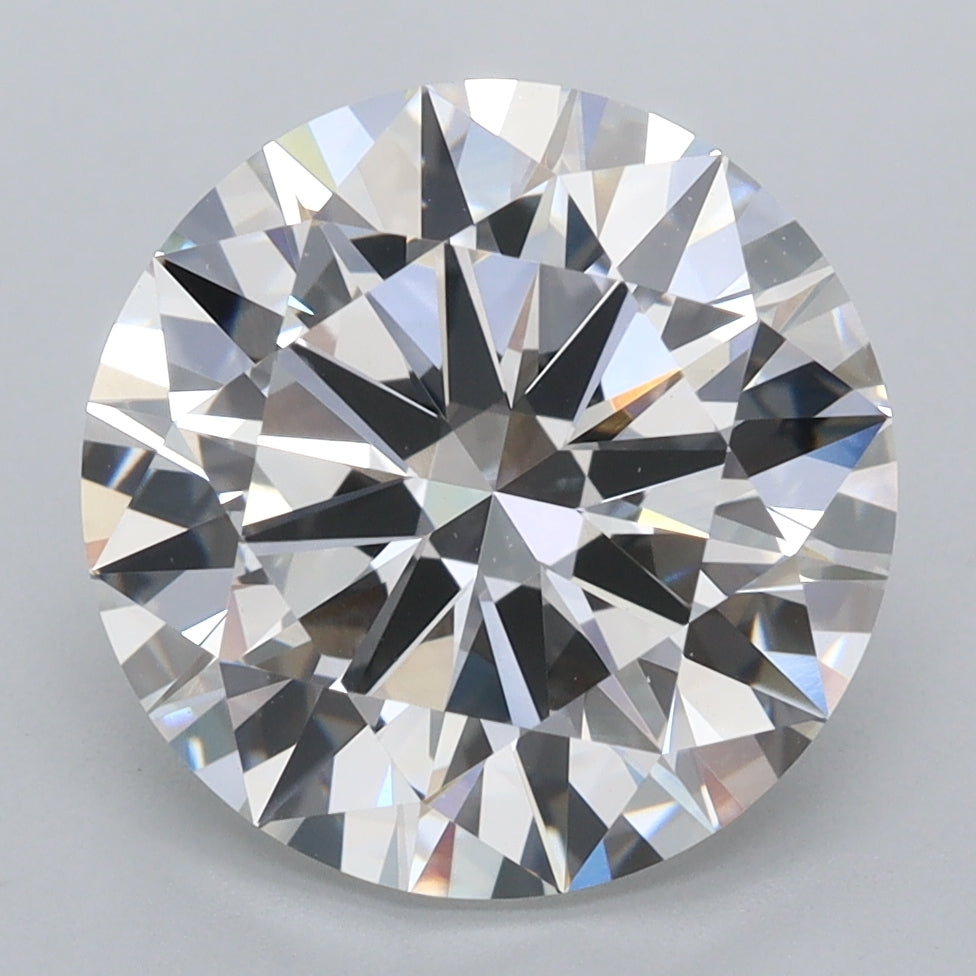 4.88 Carat Round Shaped, Excellent Cut, E Color, VVS2 Clarity, IGI Certified Lab Grown Diamond
